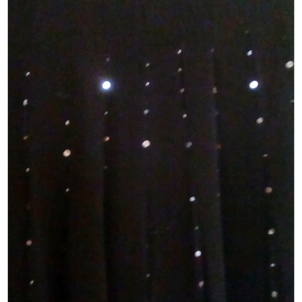 Black Full Skirt With Sequins ,size 6